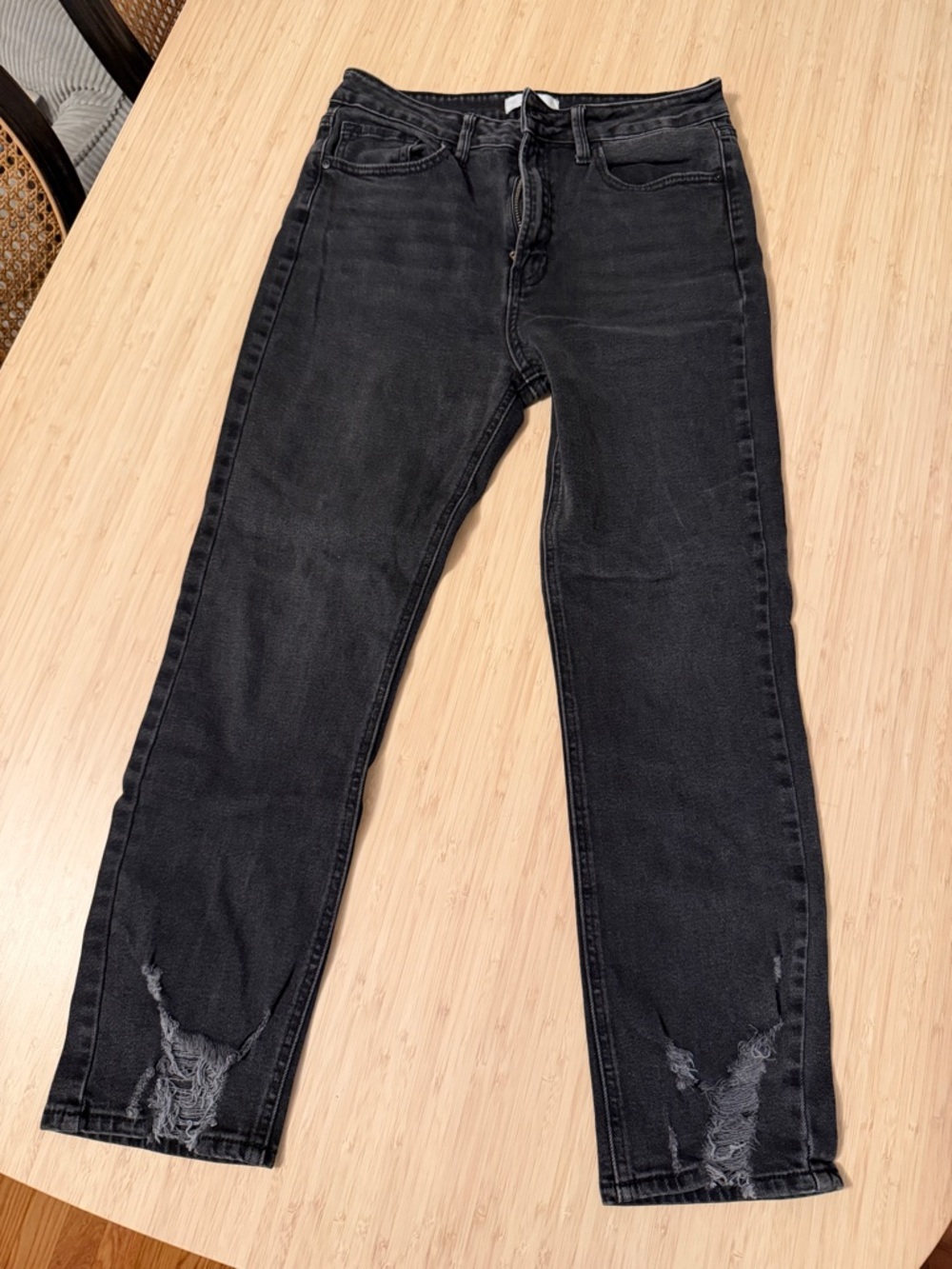 Women’s JBD Black Distressed Jeans - Classic Straight Fit